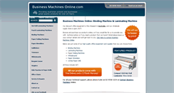 Desktop Screenshot of businessmachinesonline.com