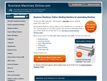 Tablet Screenshot of businessmachinesonline.com